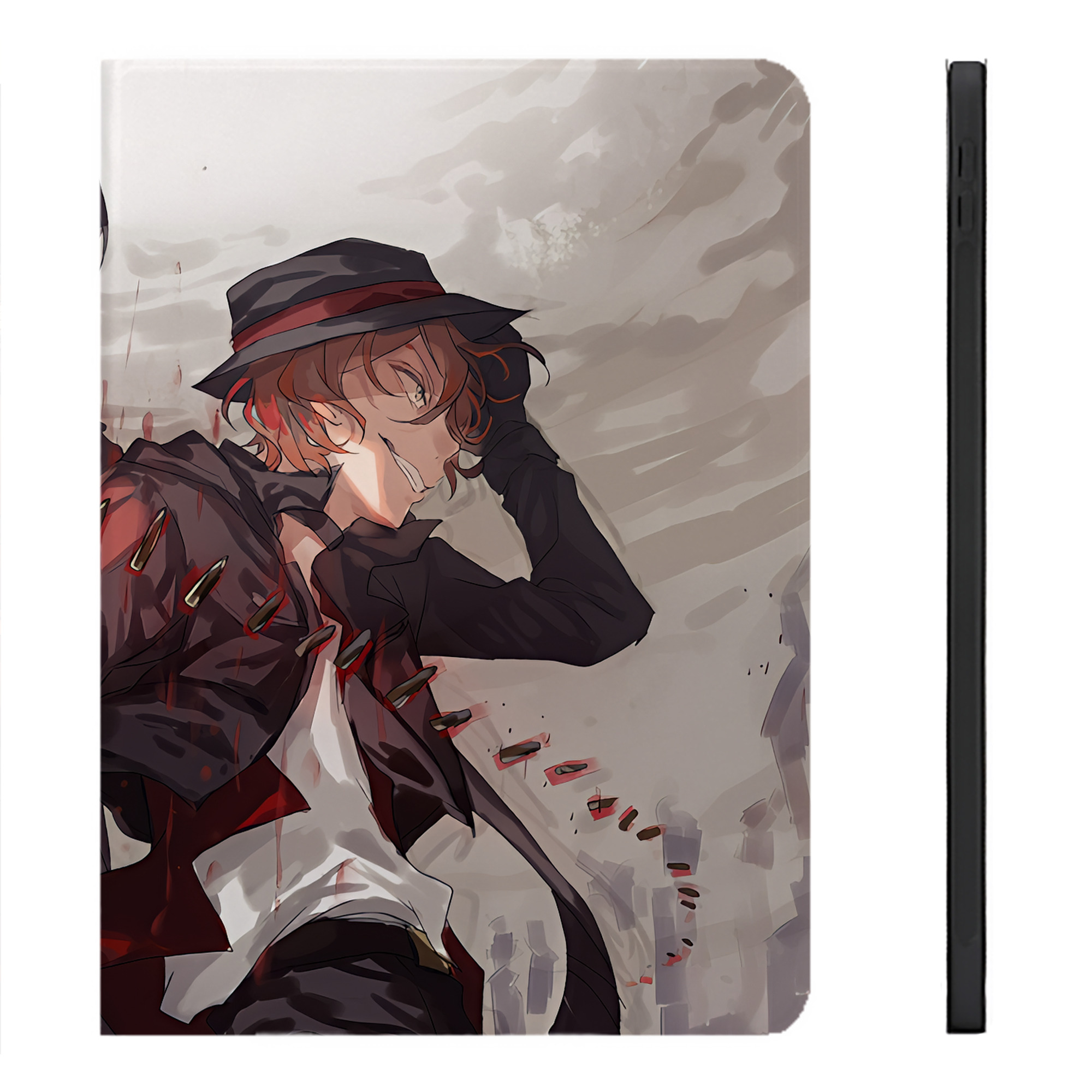 （画像用） 文豪ストレイドッグス Bungo Stray Dogs IPadケース ペンホルダー付き ブックスタイルデザイン